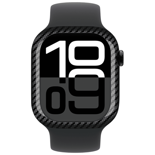 Smartwatch with digital display on a white background