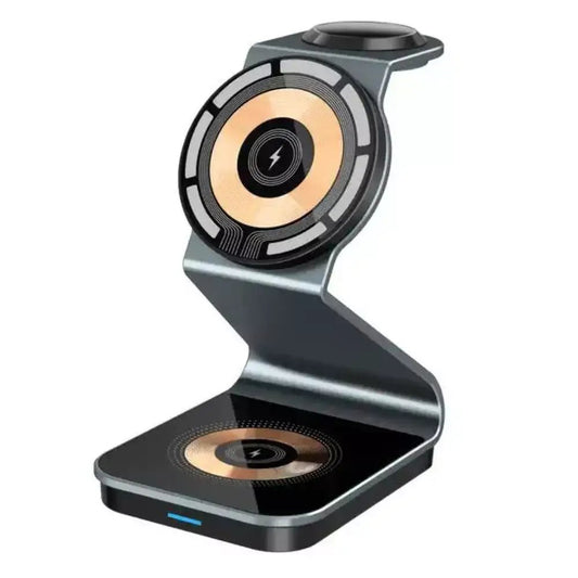 Modern webcam with dual lens design on a white background