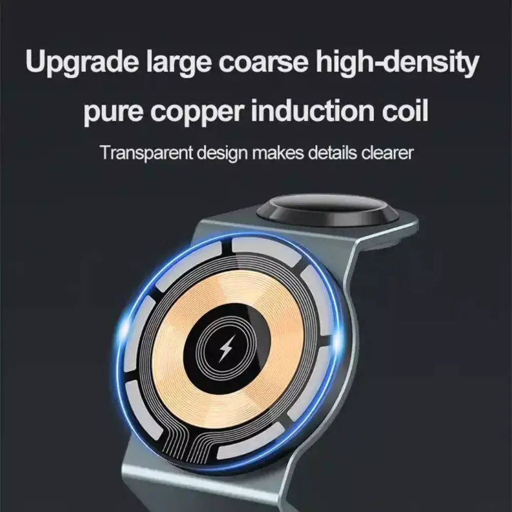 Pure copper induction coil with text on a black background